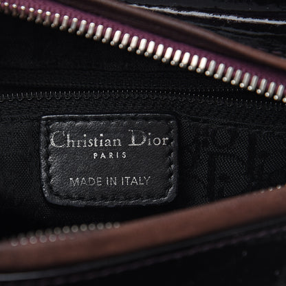 Christian Dior Patent Cannage Stitched Medium Lady Dior Amethyste 5 of 10