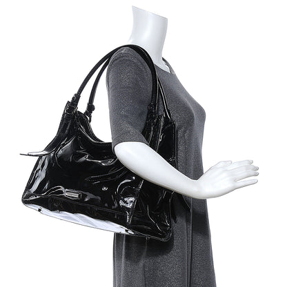 Burberry Patent Leather Tote Black 3 of 9
