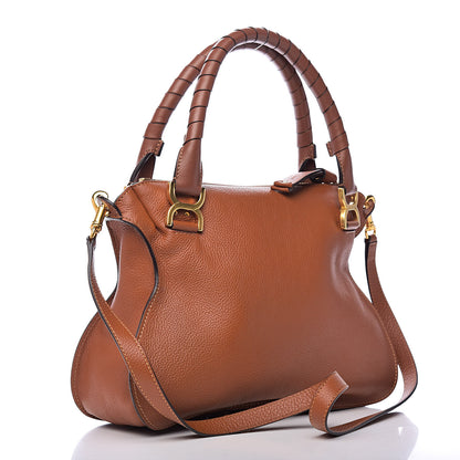 Chloe Calfskin Medium Marcie Satchel Tan 3 of 12