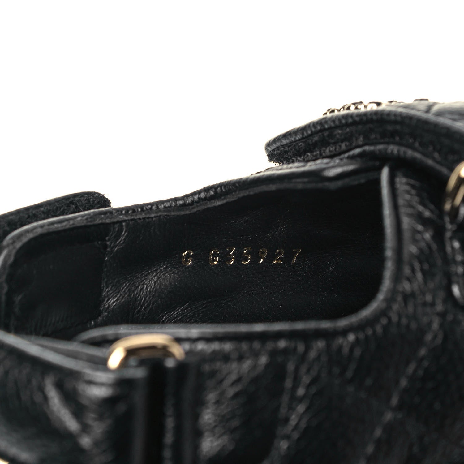 Chanel Grained Calfskin Velcro Dad Sandals 37 Black 8 of 9
