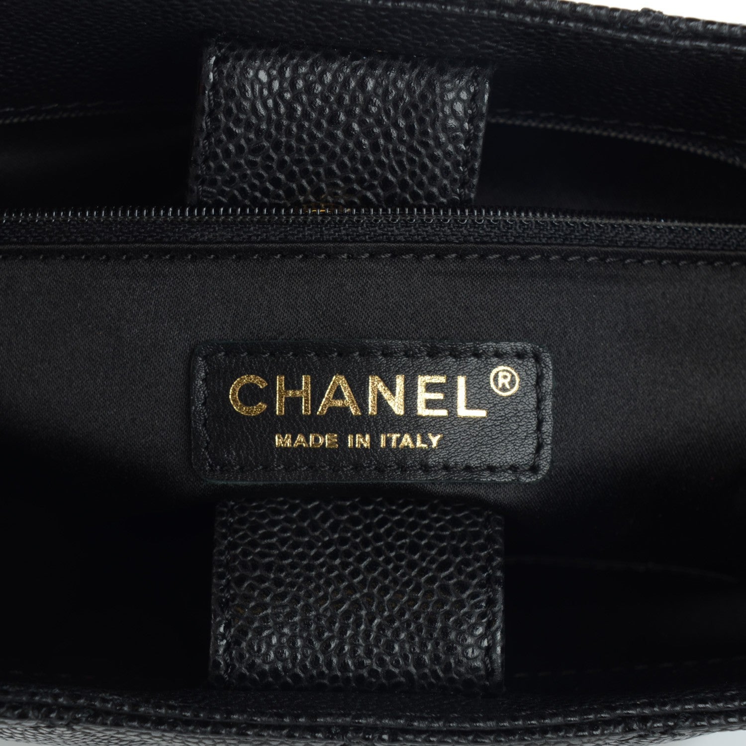 Chanel Caviar Quilted Petit Shopping Tote PST Black 6 of 7