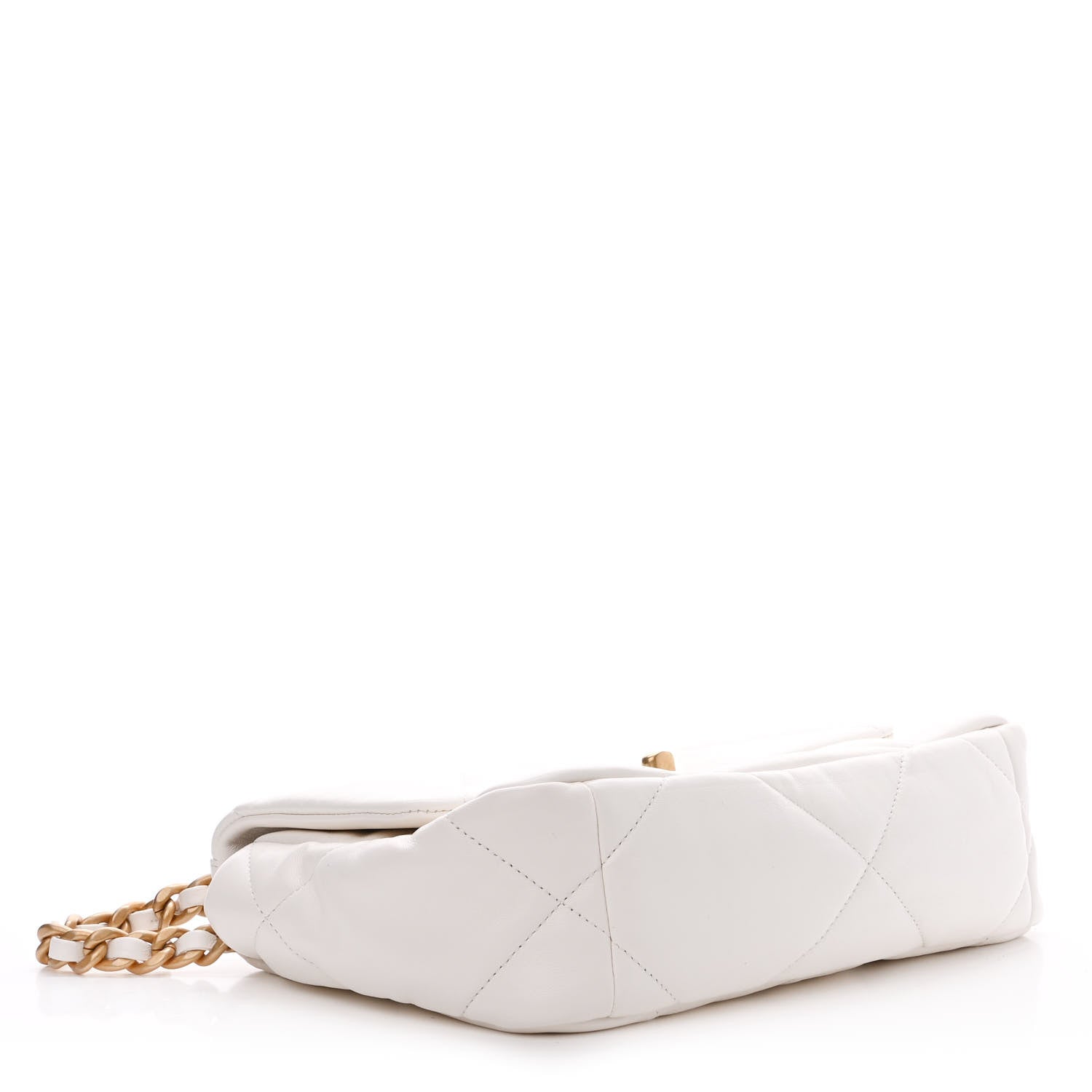 Chanel Lambskin Quilted Medium Chanel 19 Flap White 4 of 10