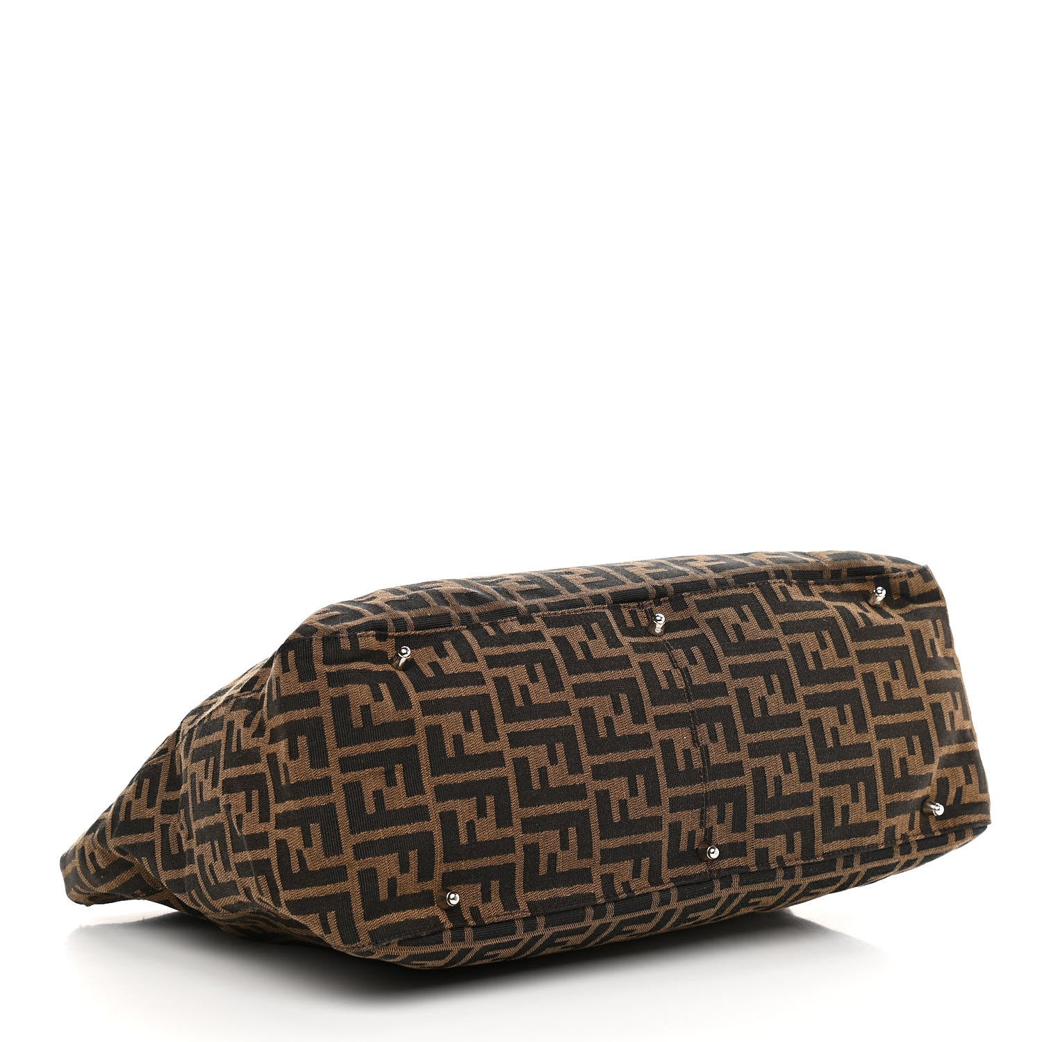 Fendi Zucca Top Handle Tote Tobacco 3 of 8