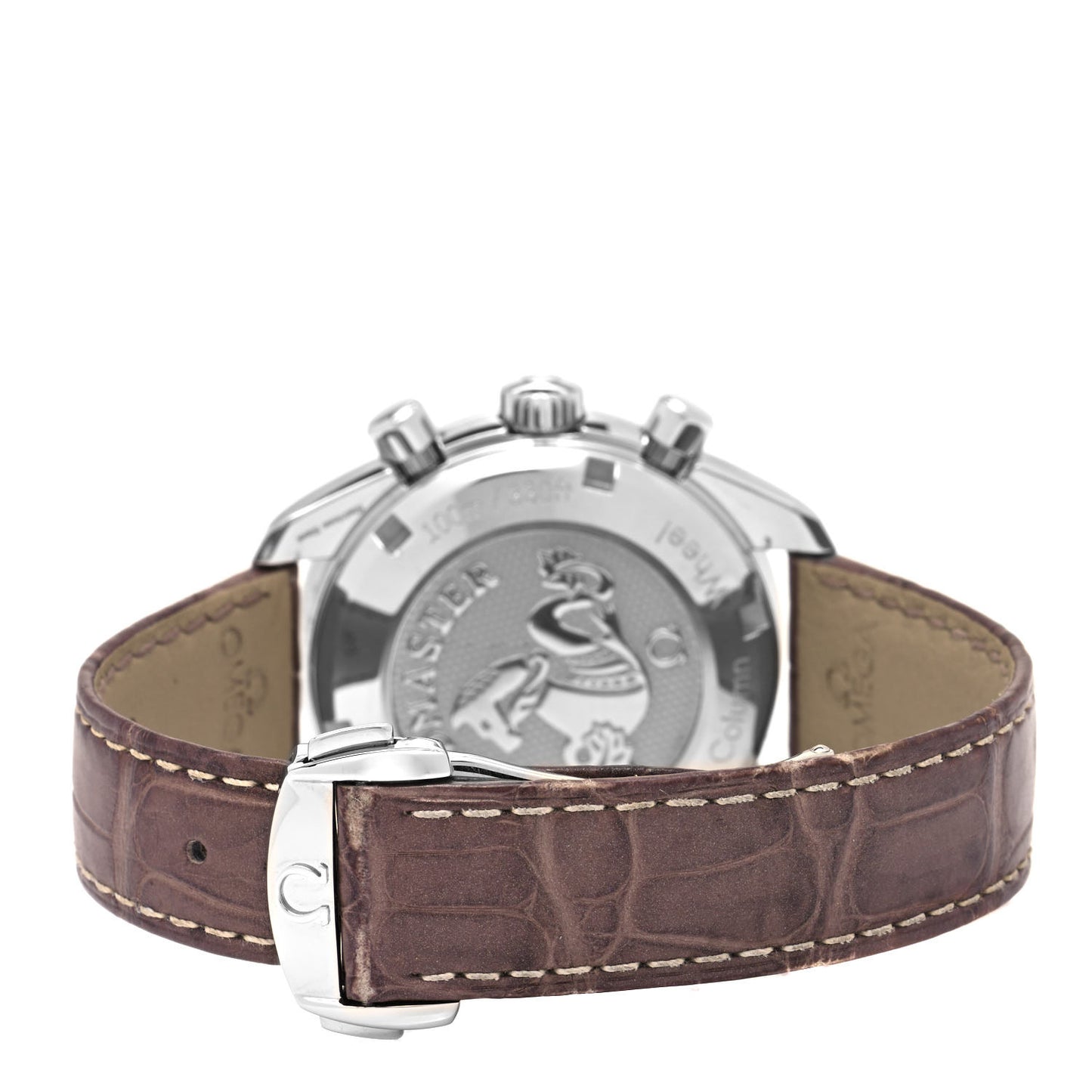Stainless Steel Alligator Diamond Bezel 39mm Speedmaster Chronograph Automatic Watch White 324.38.38.50.02.001