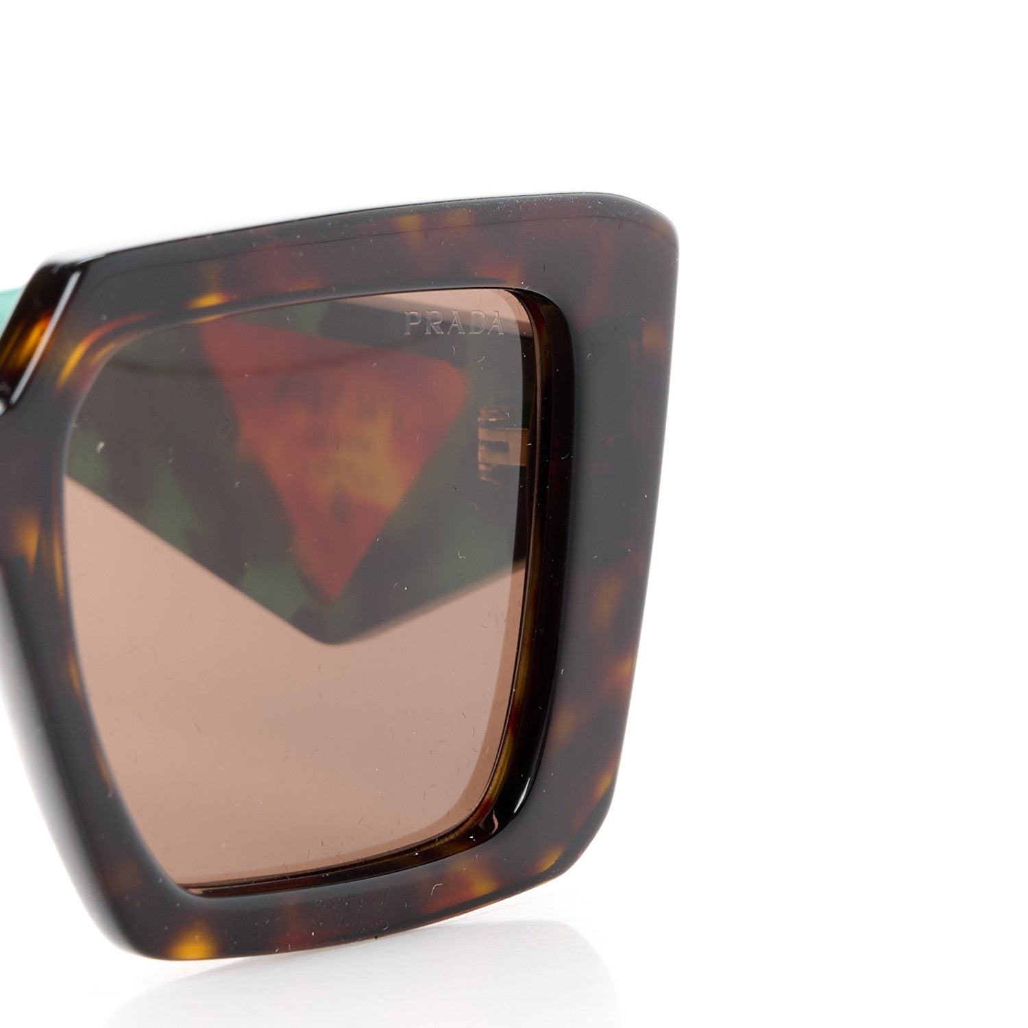 Prada Acetate Symbole Sunglasses SPR 23Y Red Tortoise 7 of 7