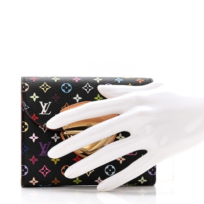 Louis Vuitton Monogram Multicolor Joey Wallet Black Grenade 2 of 12