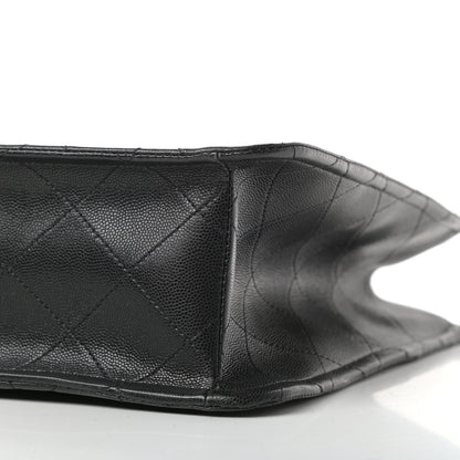 Chanel Caviar Quilted Sweet Classic Shopping Tote Black 9 of 10