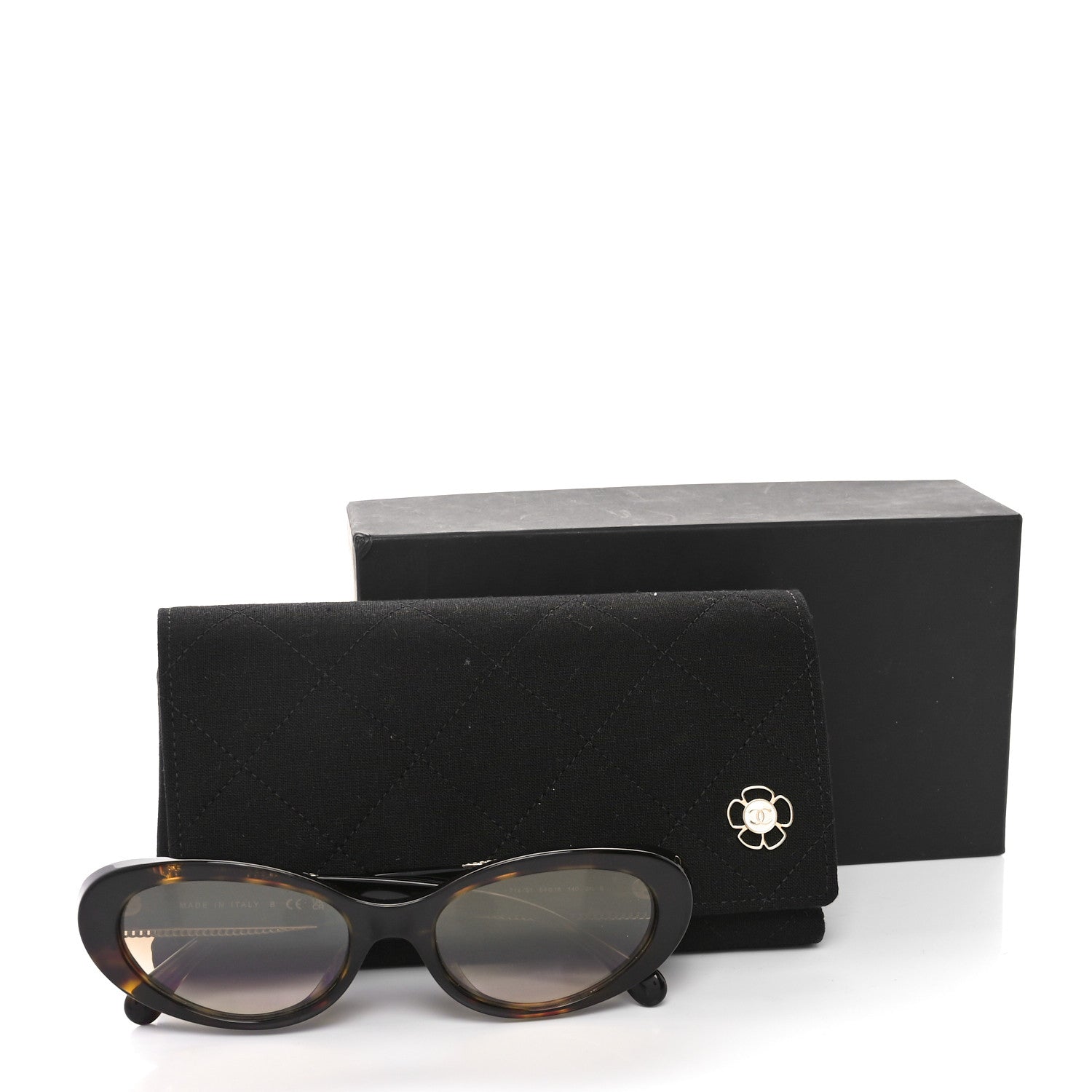 Chanel Acetate Oval Sunglasses 5515-A Tortoise 7 of 7