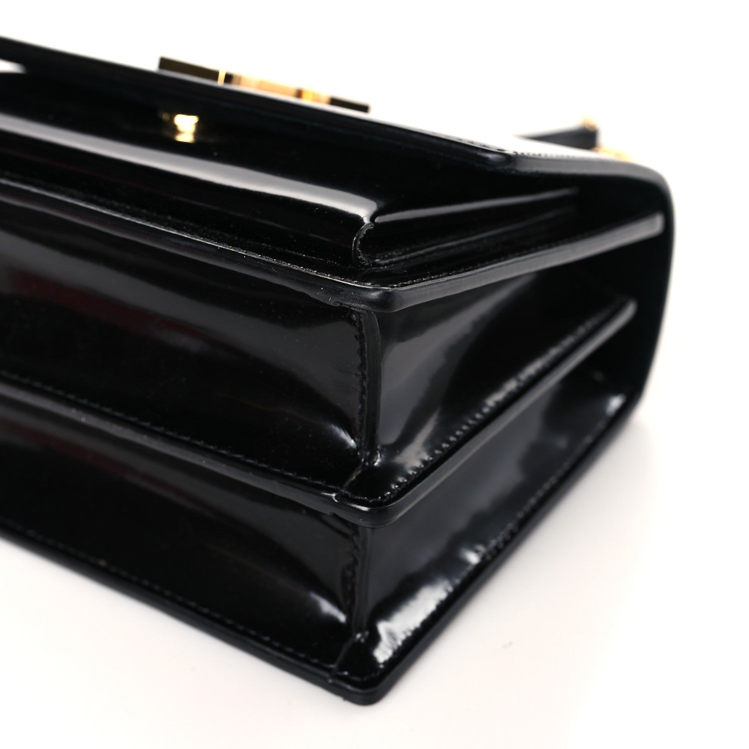 Saint Laurent Patent Small Monogram Sunset Black 8 of 9