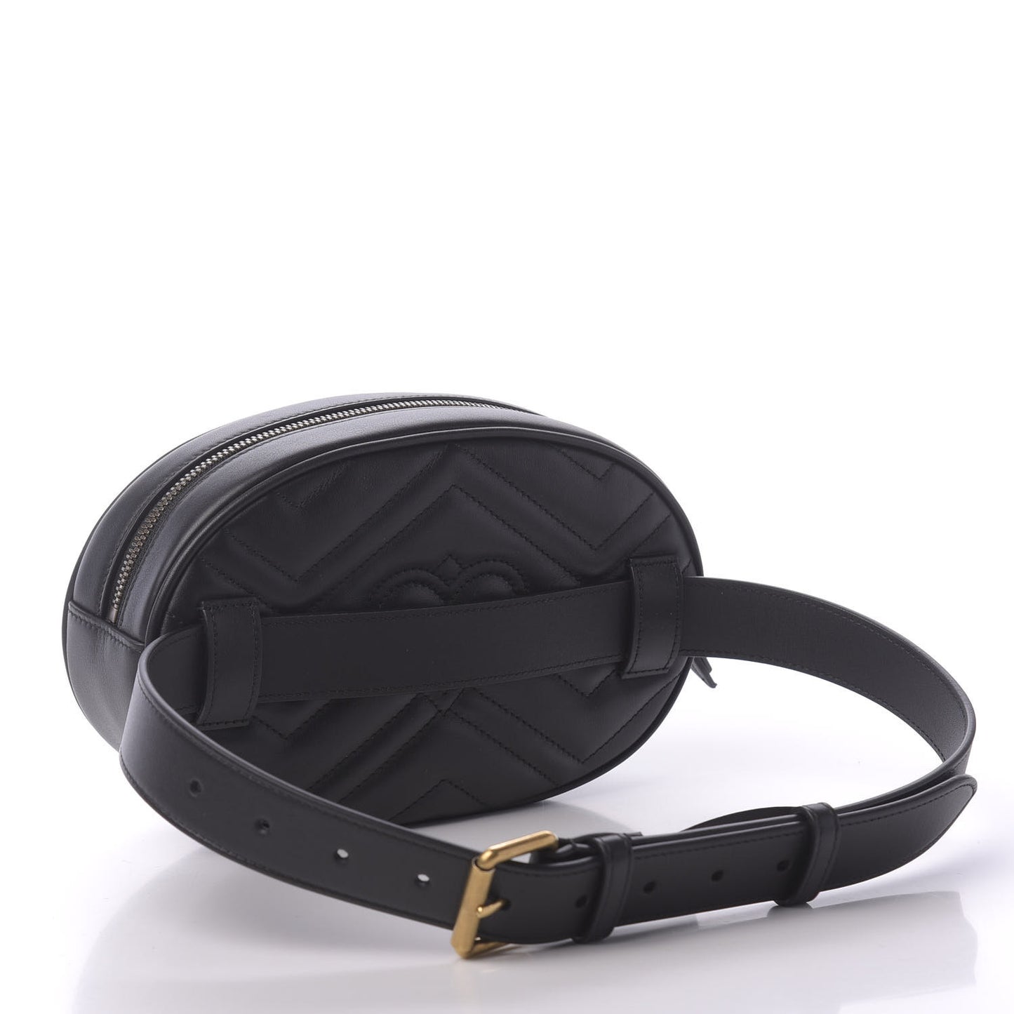 Calfskin Matelasse GG Marmont Belt Bag 75 30 Black