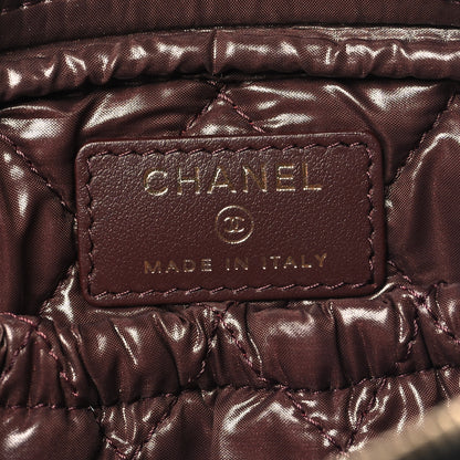 Chanel Caviar Quilted Small Curvy Pouch Cosmetic Case Black 6 of 8