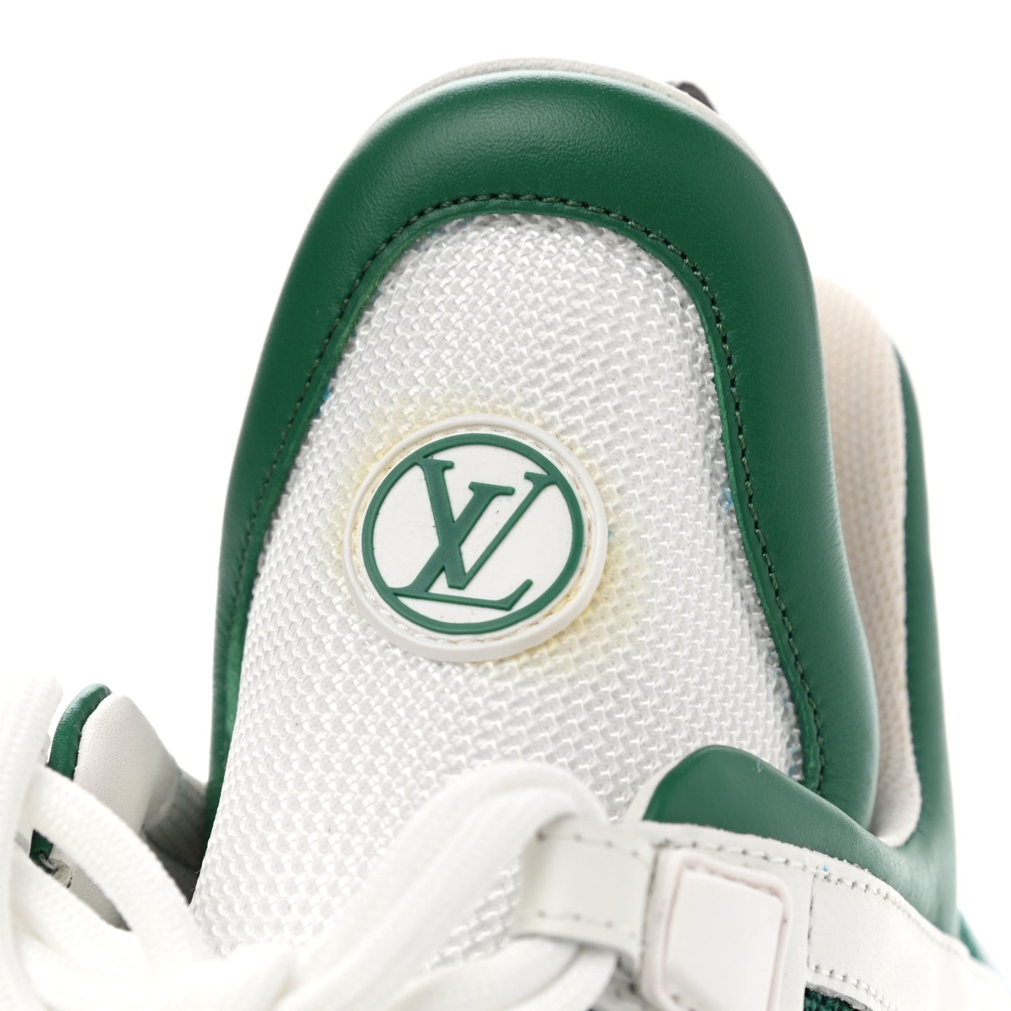 Calfskin Technical Nylon LV Archlight Sneakers 37 Green