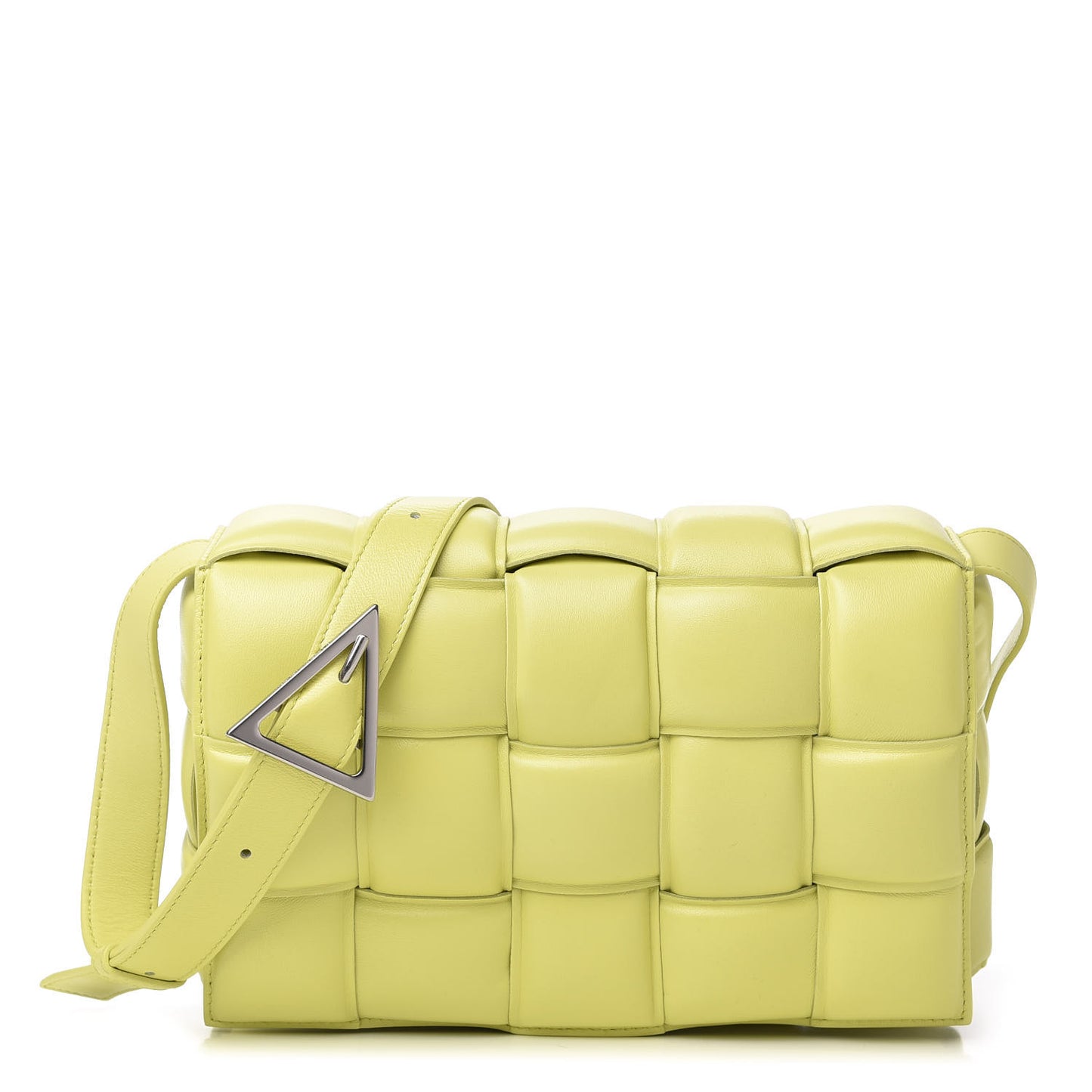 Nappa Maxi Intreccio Padded Cassette Crossbody Bag