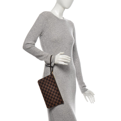 Louis Vuitton Damier Ebene Neverfull MM GM Pochette 2 of 8