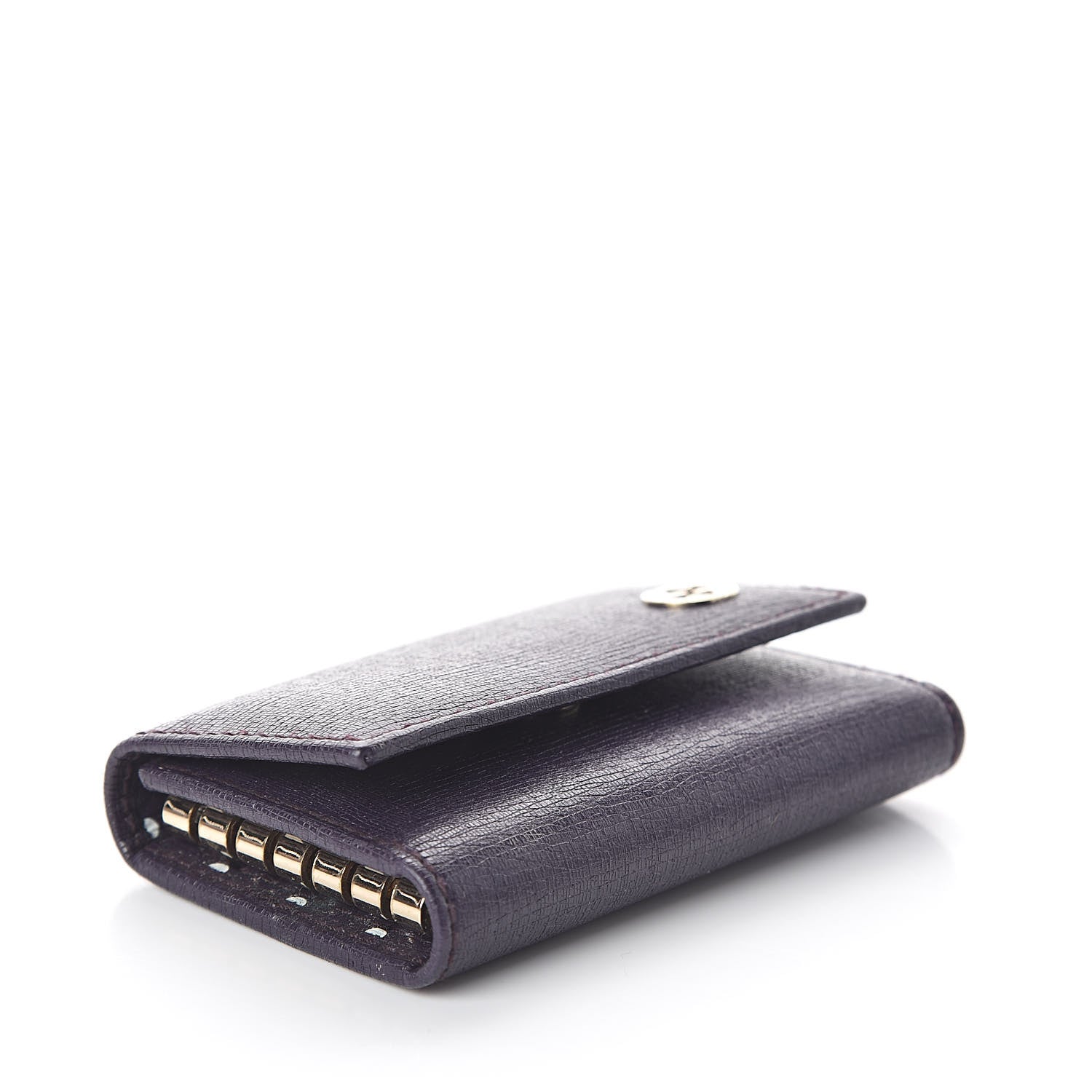 Gucci Calfskin Interlocking G 6 Key Holder Purple 4 of 7