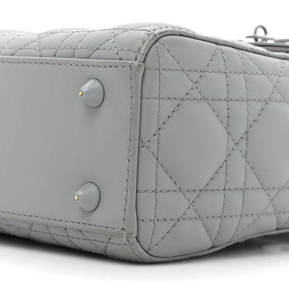 Christian Dior Ultra Matte Calfskin Cannage Small My ABCDior Lady Dior Gray 8 of 17