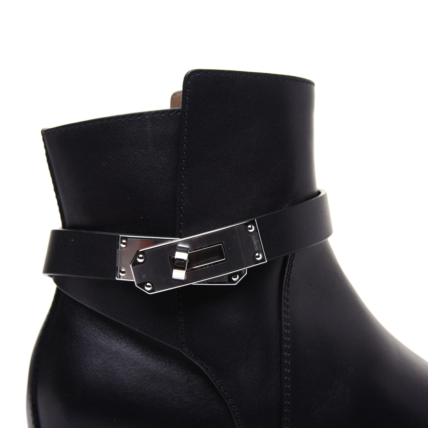 Hermes Calfskin Neo Low Boots 35 Black 10 of 11