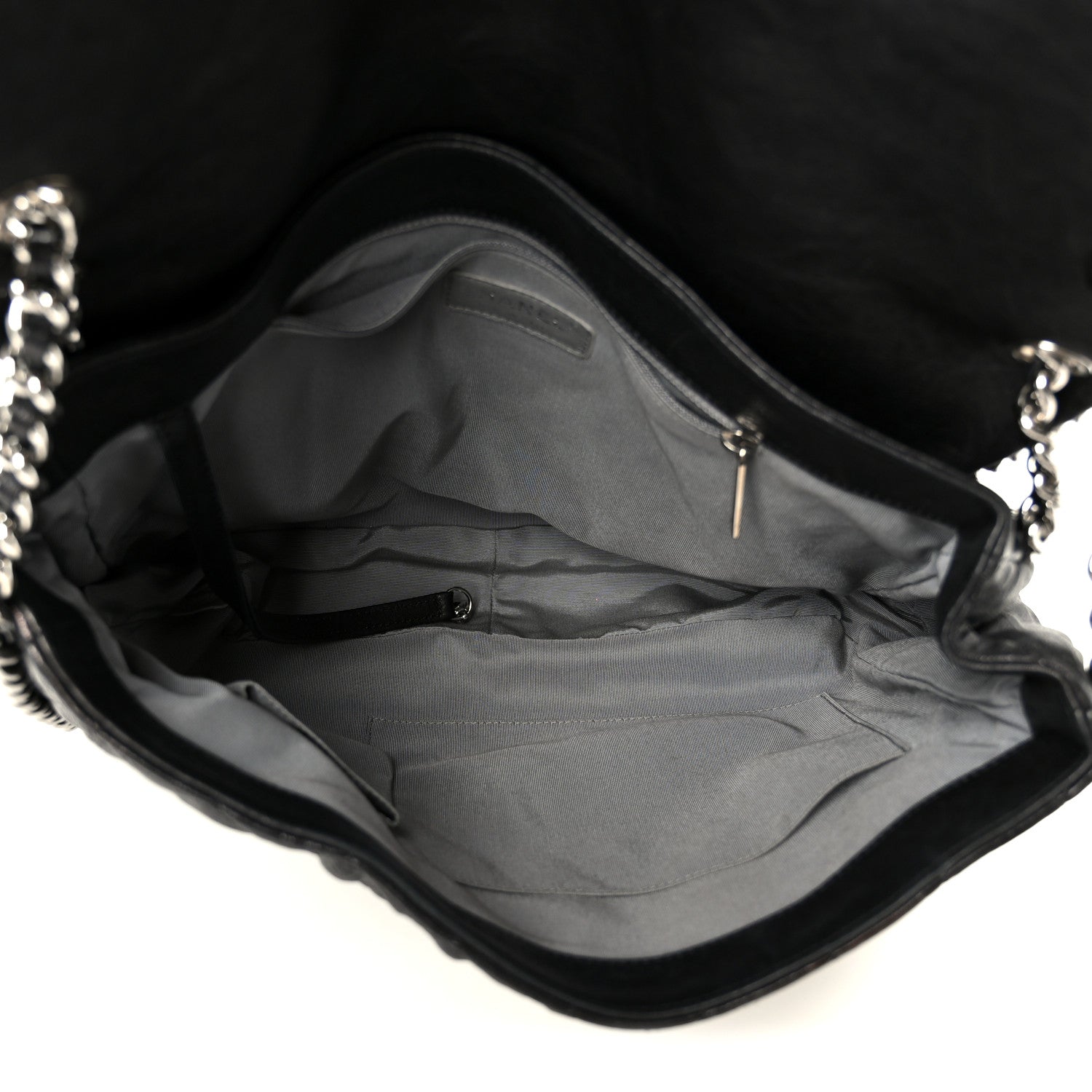 Chanel Washed Lambskin Quilted Maxi Chain Around Flap Black 5 of 10