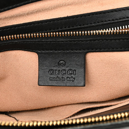 Gucci Guccissima Signature Medium Shoulder Tote Bag Black 6 of 10