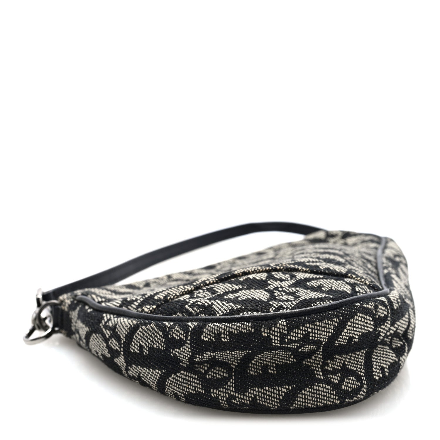 Christian Dior Monogram Mini Saddle Pochette Black 4 of 10