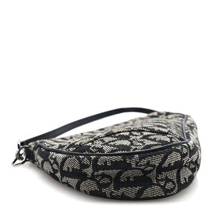 Christian Dior Monogram Mini Saddle Pochette Black 4 of 10