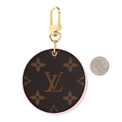 Louis Vuitton Monogram LV Mirror Bag Charm Key Holder Rose Ballerine 2 of 5