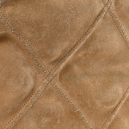 Chanel Suede Quilted Studded Small Chanel 22 Beige 13 of 13