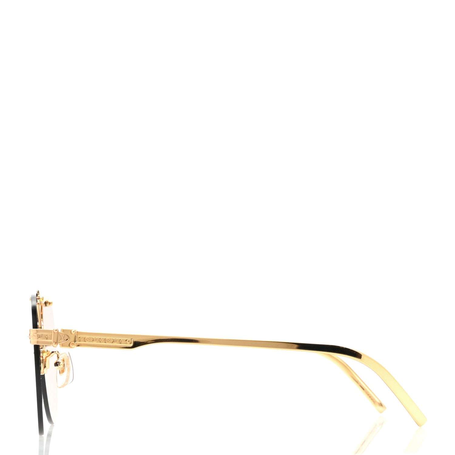 Louis Vuitton Metal LV Ash Sunglasses Z1261E Gold 1819541