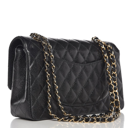 Chanel Caviar Quilted Medium Double Flap Black 4 of 13