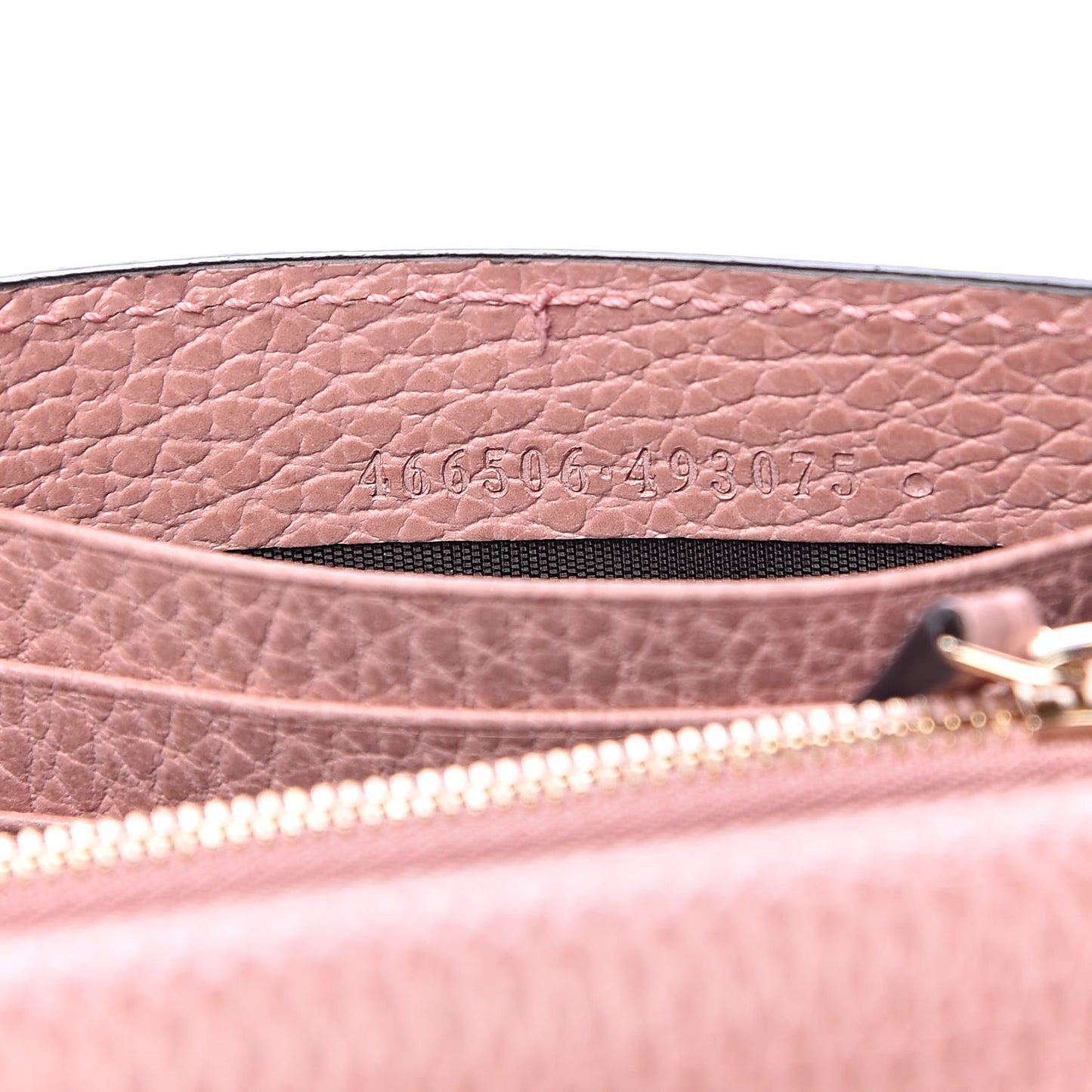 Dollar Calfskin Medium Betty Chain Wallet Soft Pink