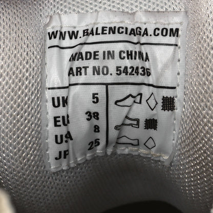 Balenciaga Rubber Mesh Fabric Monocolor Recycled Sole Womens Track Sneakers 38 White 10 of 13