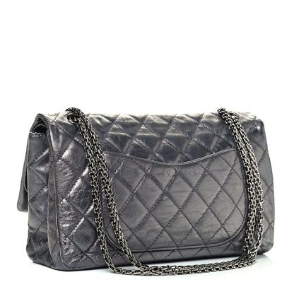 Chanel Metallic Aged Calfskin Quilted 2.55 Reissue 227 Flap Dark Silver 2 of 4