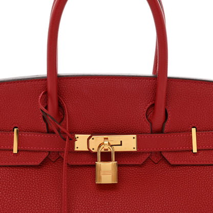 Hermes Togo BIRKIN 30 Rouge Garance 5 of 10