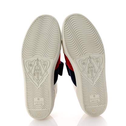 Gucci Calfskin Womens Velvet Bow Ace Sneakers 35.5 White 7 of 11