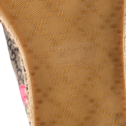 Gucci GG Supreme Monogram Blooms Espadrilles 37.5 Beige Multicolor Dry Rose 7 of 11