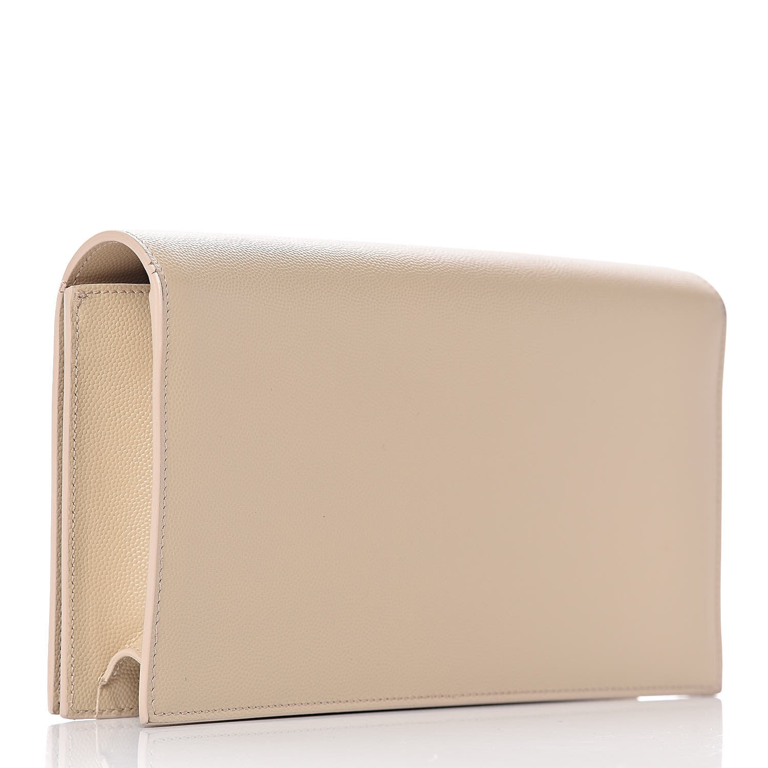 Saint Laurent Grain De Poudre Classic Kate Monogram Clutch Nude Powder 3 of 9
