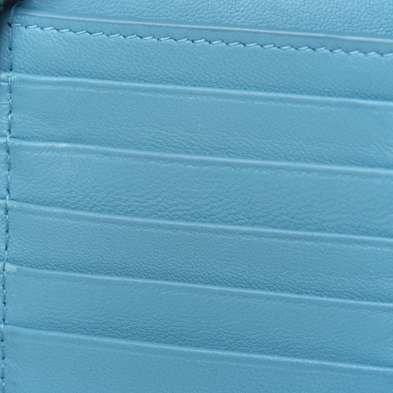 Bottega Veneta Nappa Intrecciato Zip Around Wallet Turquoise 7 of 14