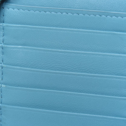 Bottega Veneta Nappa Intrecciato Zip Around Wallet Turquoise 7 of 14