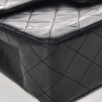 Chanel Lambskin Quilted Medium Double Flap Black 14 of 20