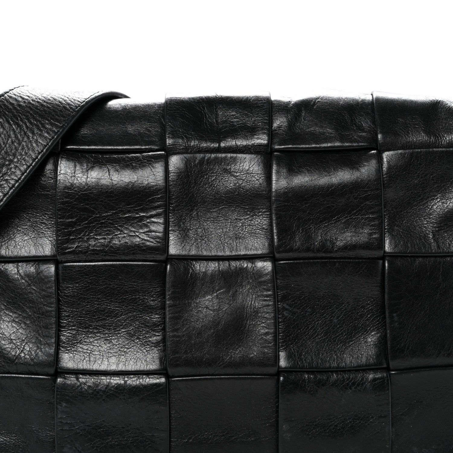 Bottega Veneta Paper Calfskin Intrecciato Stretch Cassette Black 8 of 12