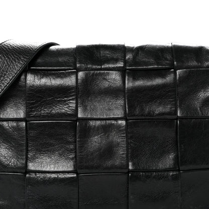 Bottega Veneta Paper Calfskin Intrecciato Stretch Cassette Black 8 of 12
