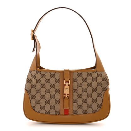 Gucci Monogram Web Small Jackie O Hobo Brown 1 of 14