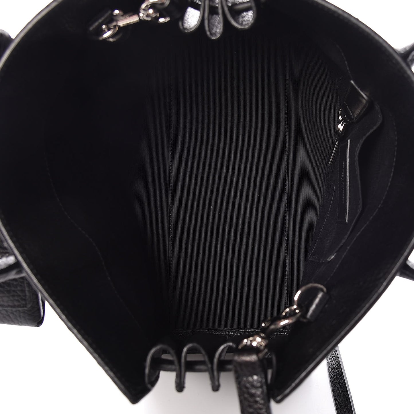 Grained Calfskin Baby Sac De Jour Black