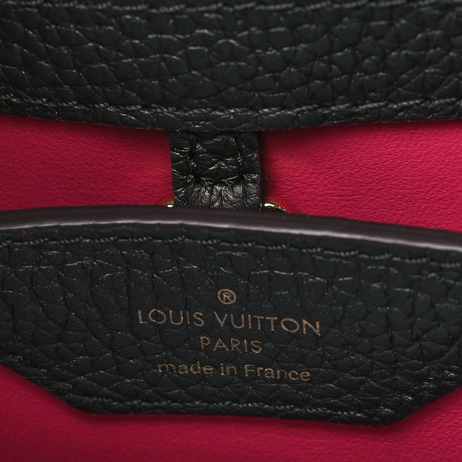 Louis Vuitton Taurillon Capucines BB  Black 6 of 9