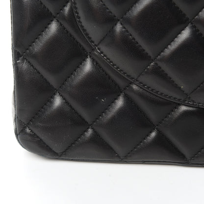 Chanel Lambskin Quilted Maxi Double Flap Black 18 of 19