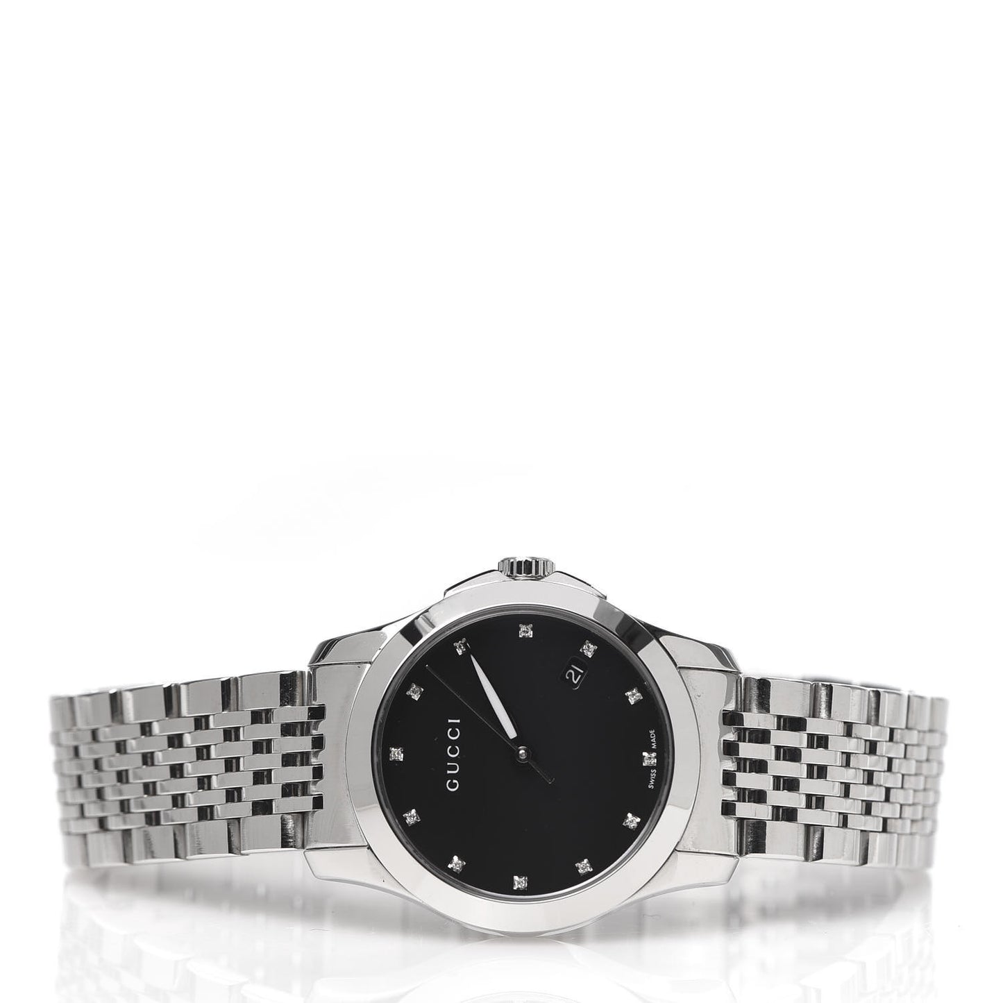 Stainless Steel Diamond 28mm G-Timeless Quartz Watch Black