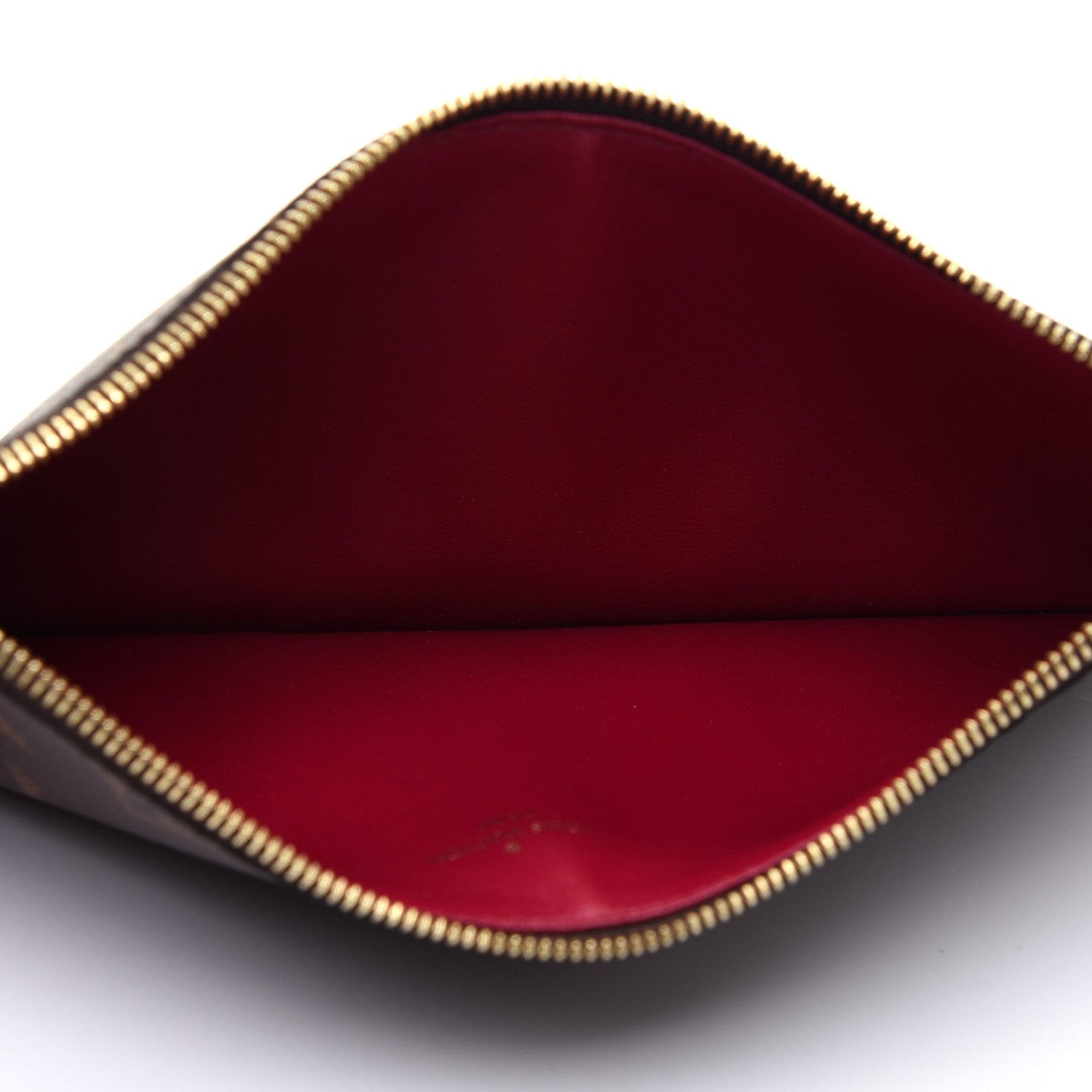 Louis Vuitton Monogram Felicie Chain Wallet Zippered Insert Fuchsia 5 of 9