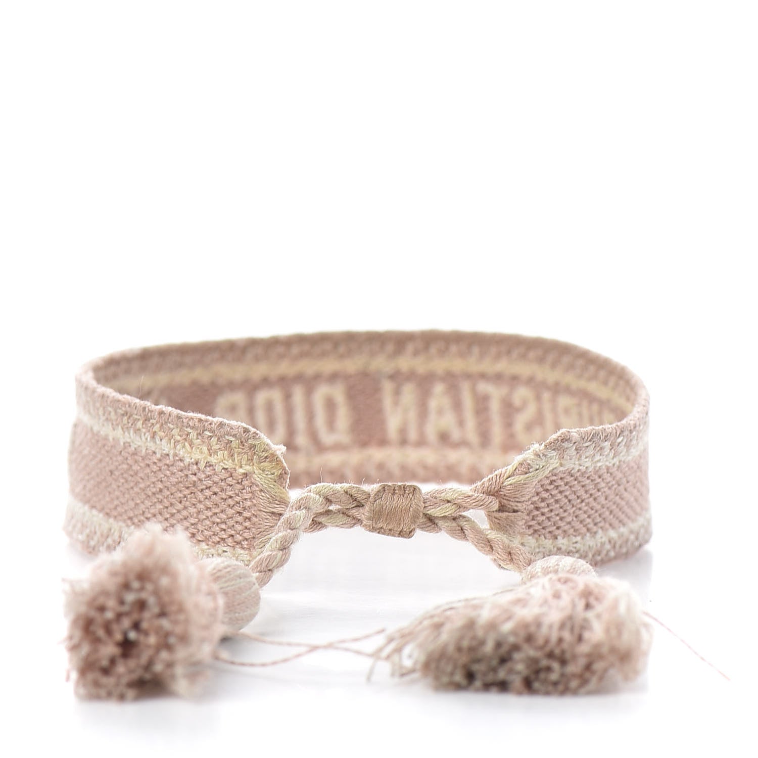 Christian Dior Woven Cotton J'Adior Friendship Bracelet Nude 3 of 3