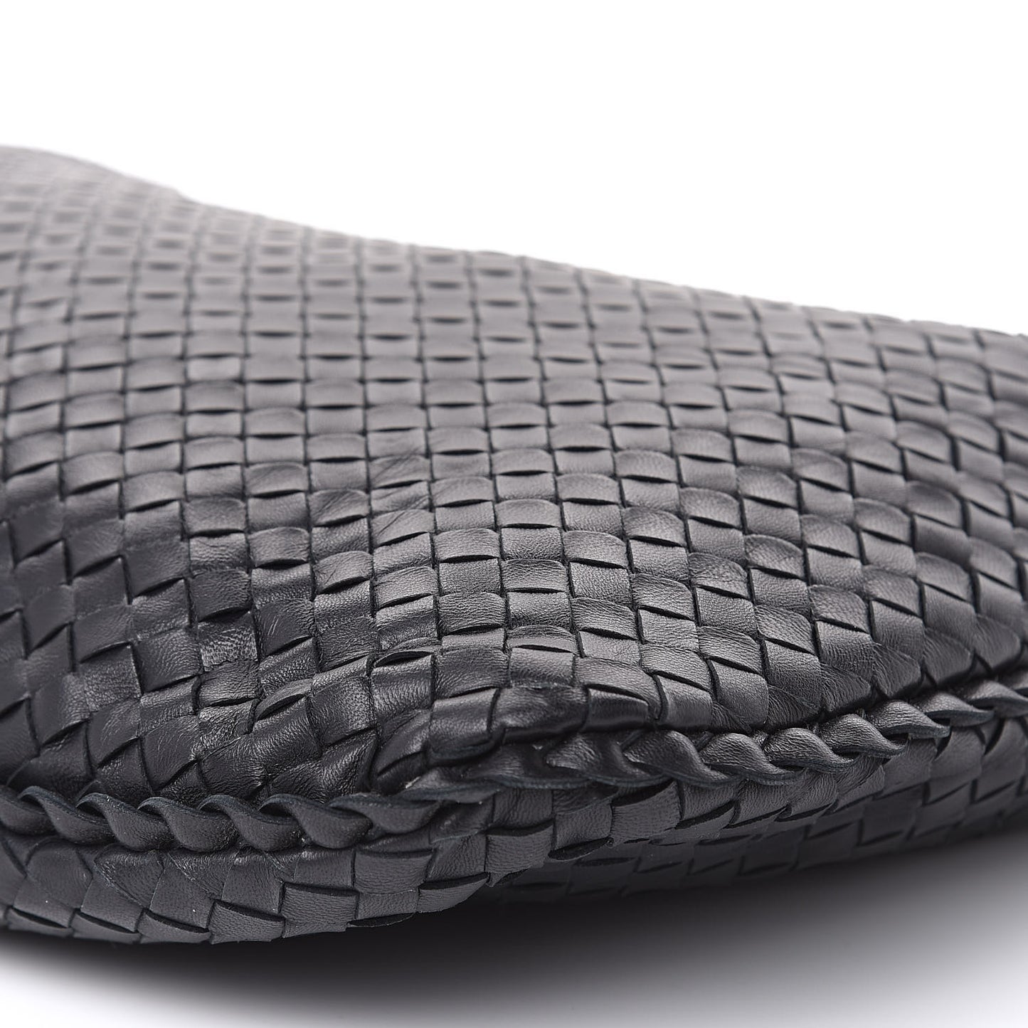 Nappa Intrecciato Large Veneta Hobo Black
