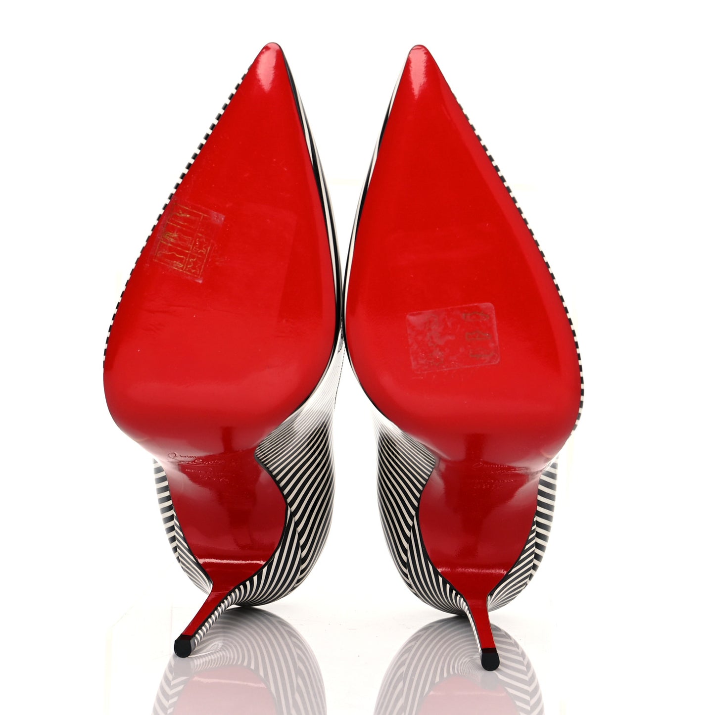 Patent Stripes Decollete 554 100 Pumps 39.5 Black White